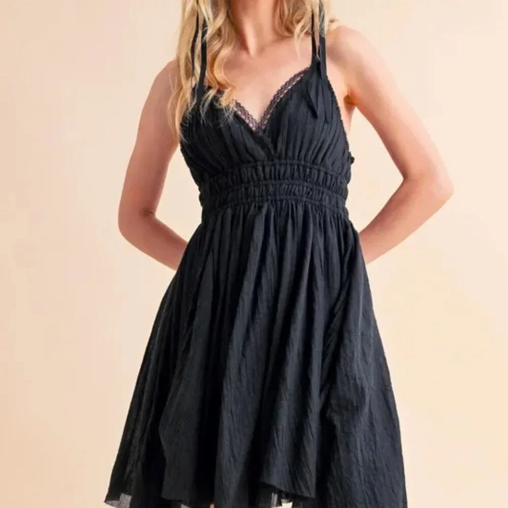 Aemi+Co Lace Detail Mini Cami Dress - Picture 12 of 14